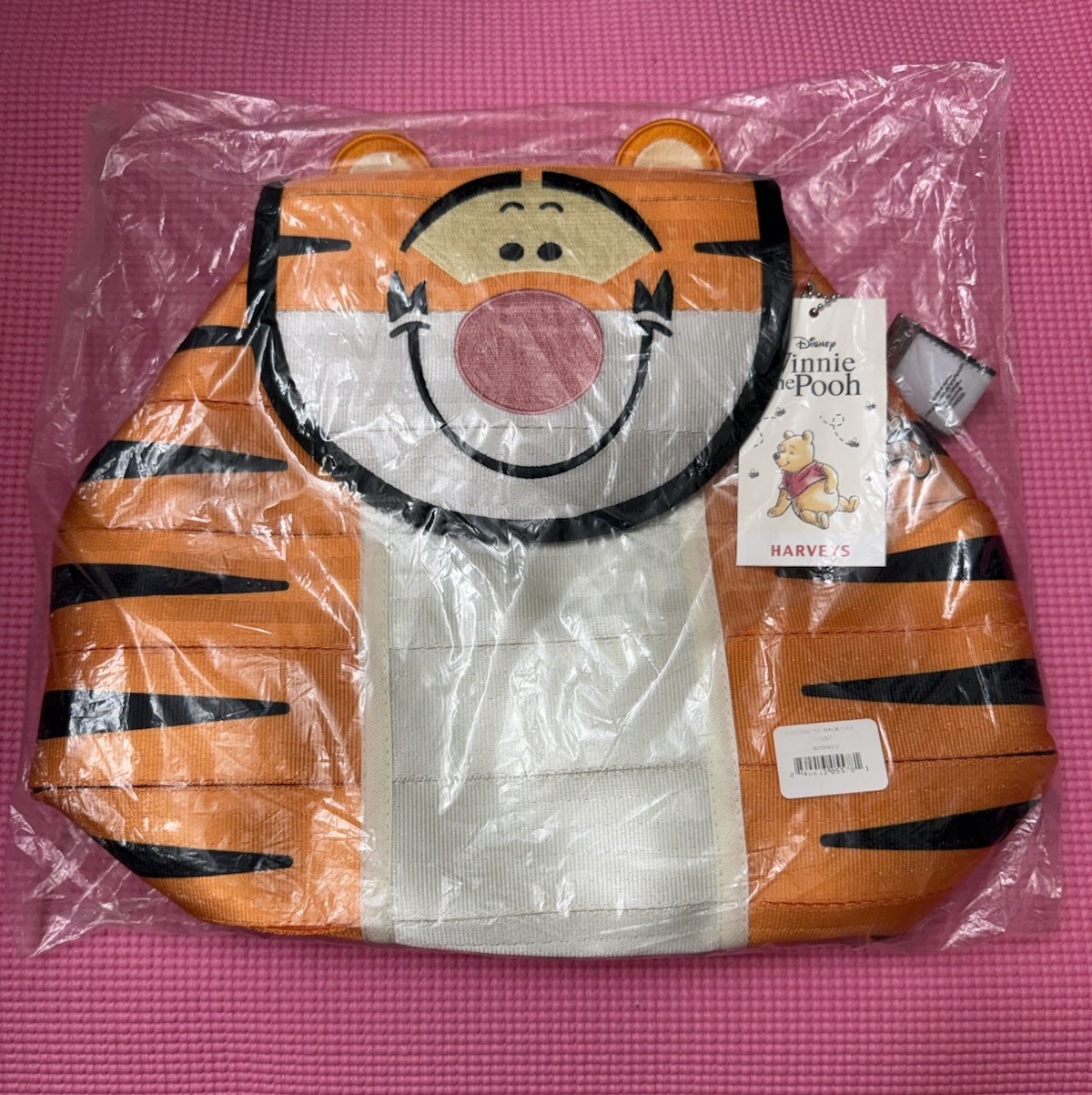 Harveys Disney Tigger Large Orange Black White Striped Backpack Winnie the Pooh