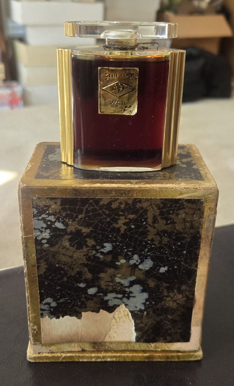 MIB Vintage Art Deco Weil Zibeline Pure Parfum Extrait Huge 2 Oz.