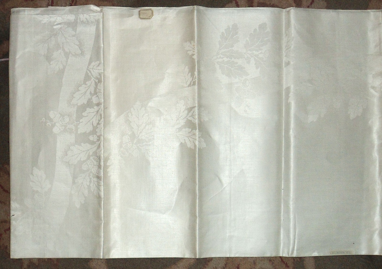 Vintage New Old Stock Irish Linen Double Damask Tablecloth 68