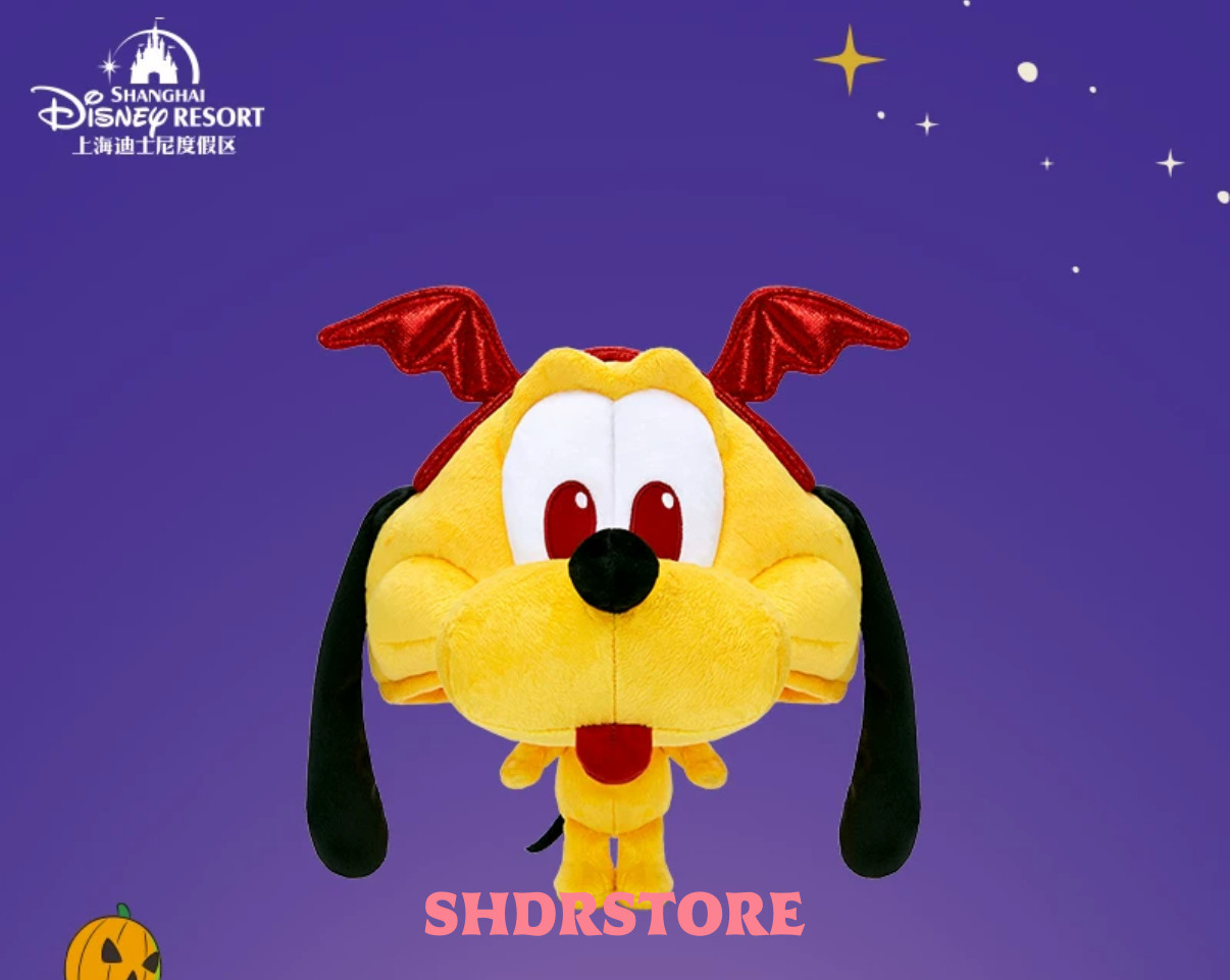 Disney authentic 2026 Halloween pluto hat cap Shanghai disneyland