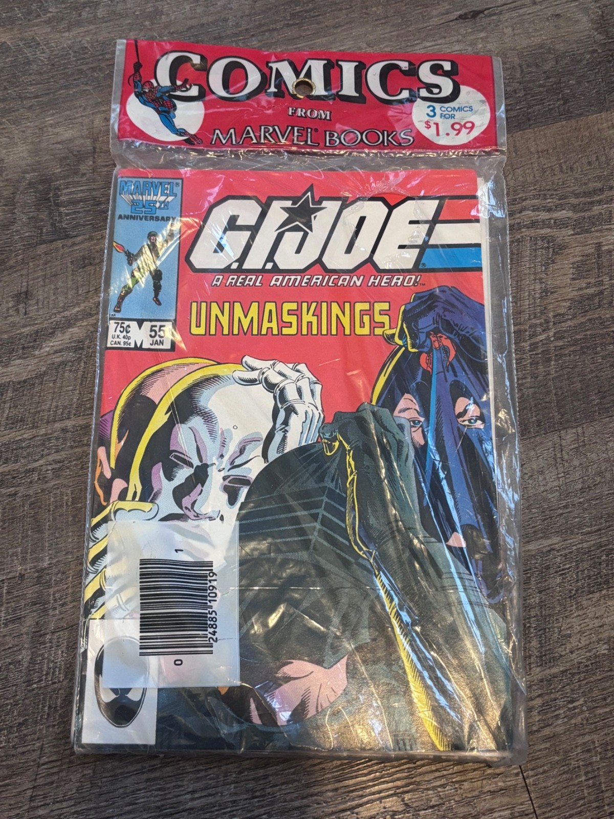 Vintage Marvel Comics 3-Pack Sealed G.I. Joe A Real American Hero #55 #51 1986-7