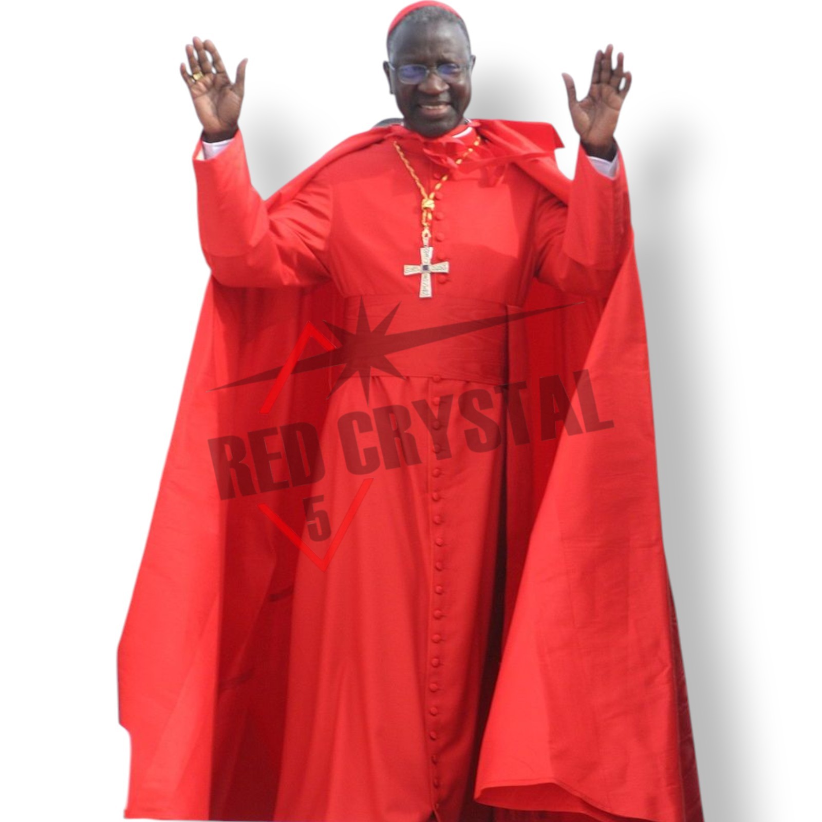 Red Silk Clergy Robe Unisex Church Cossack Attire With Fast Shipping