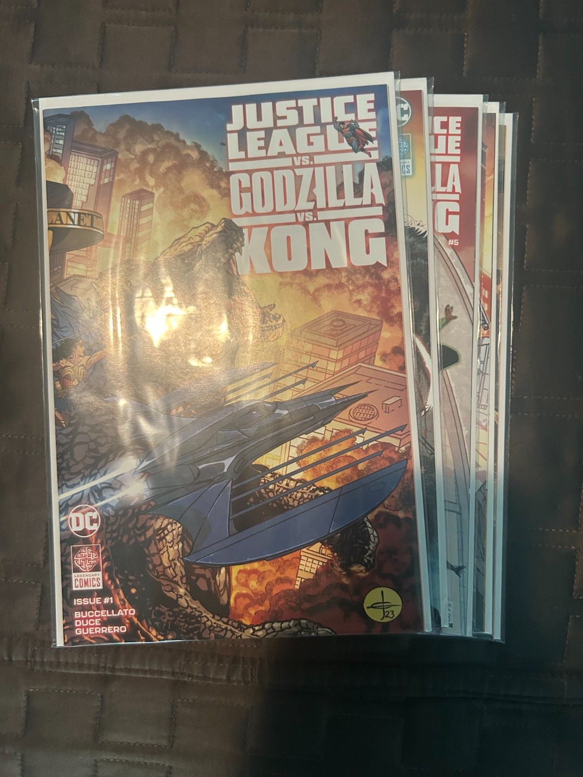 Justice League vs Godzilla vs Kong 1-7 and Barends 2nd print DC Comics NM