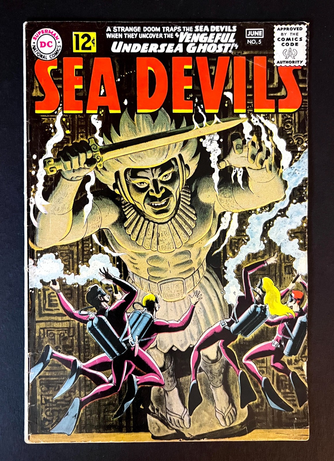 SEA DEVILS #5 1962 Silver Age RUSS HEATH Cover & Interior Art DC Comics
