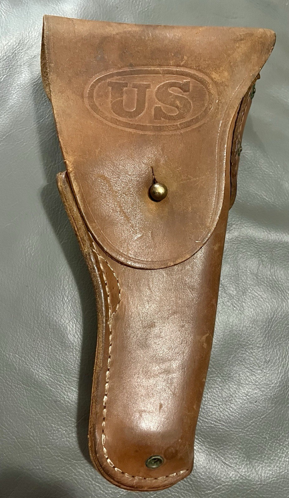 Vintage WWII US Army M1916 Leather Holster Colt .45 M1911A1 Warren Leather Goods