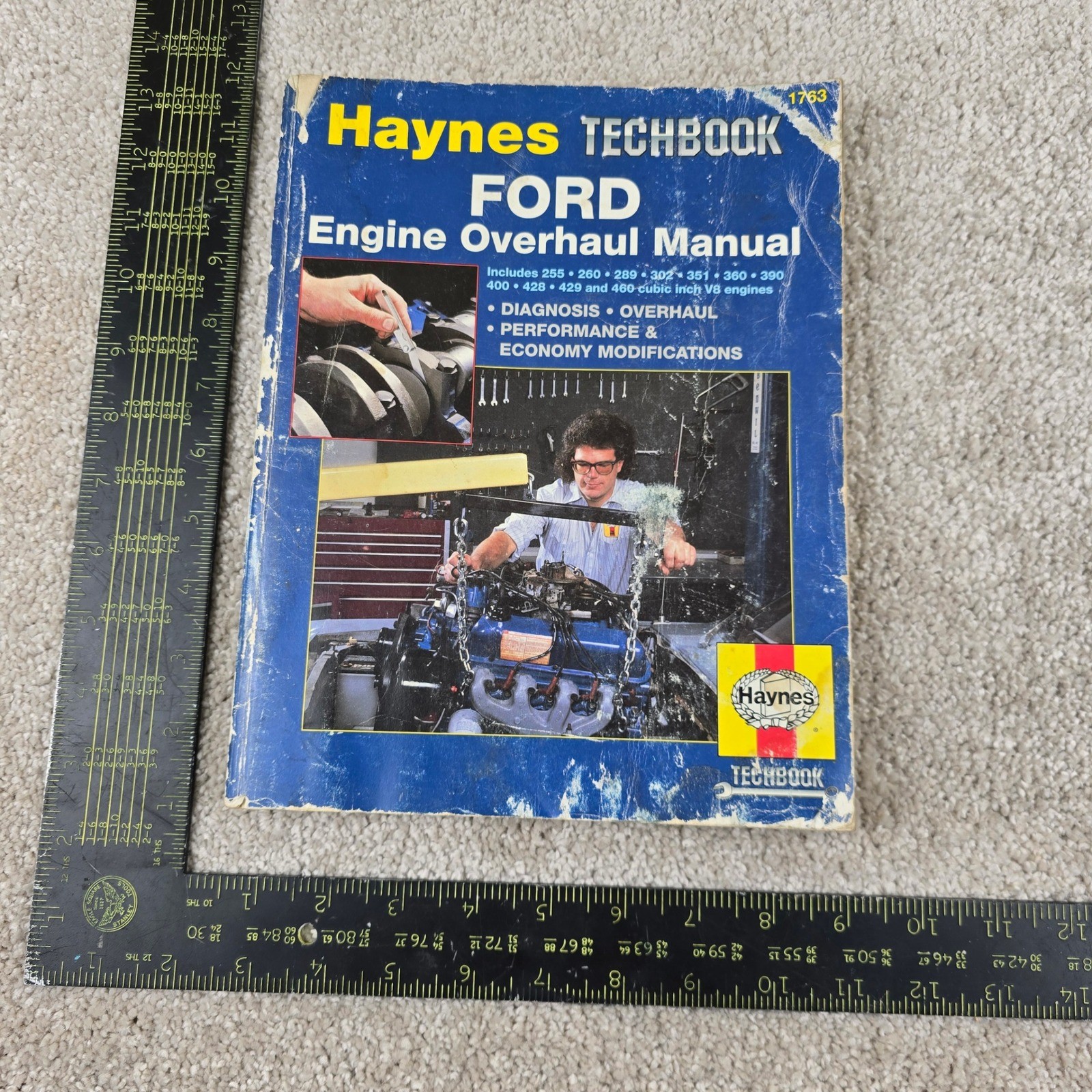 Haynes Techbook Ford Engine Overhaul Manual Blue V8 255-460 Repair Guide 1763