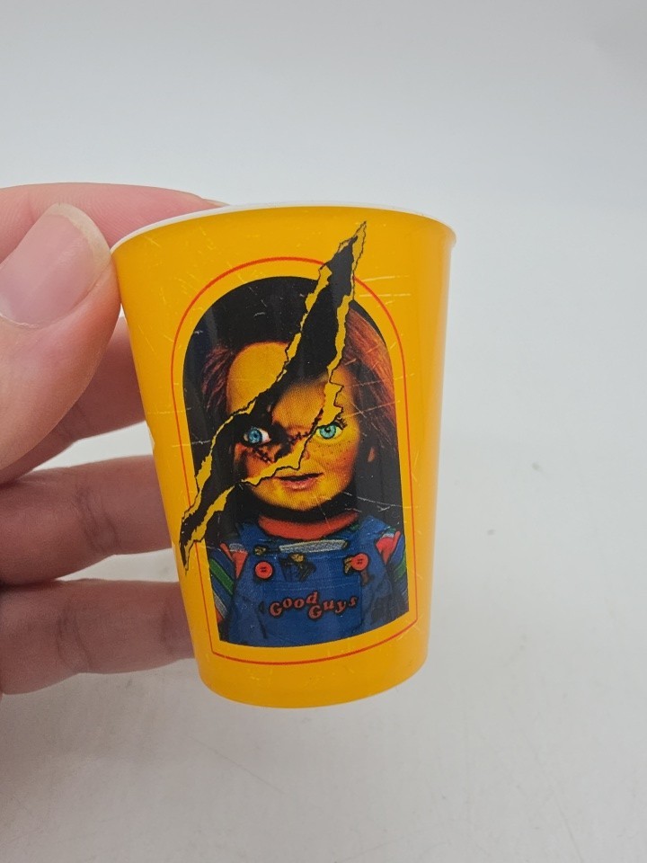 Chucky Child\'s Play Plastic Shot Glass RARE Sold Out Vaulted 