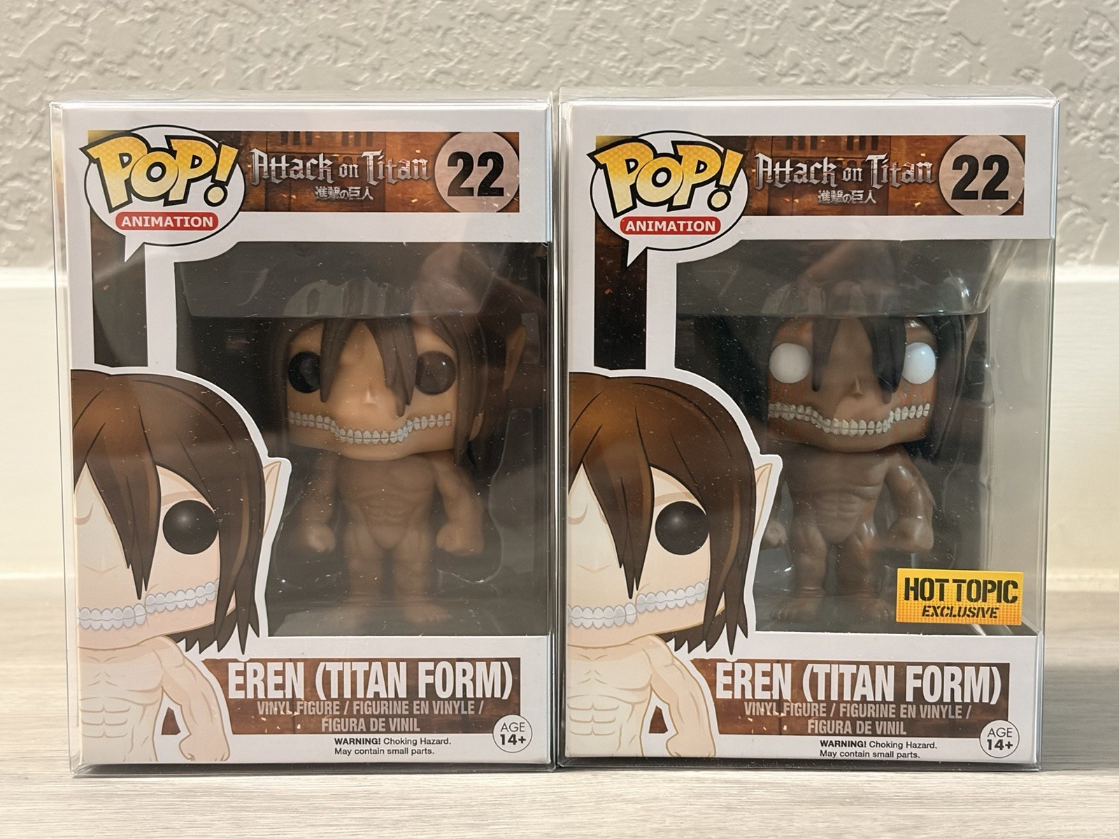 Funko Pop Attack on Titan 22 Eren Titan Form Rage Hot Topic Excl. & Common Lot