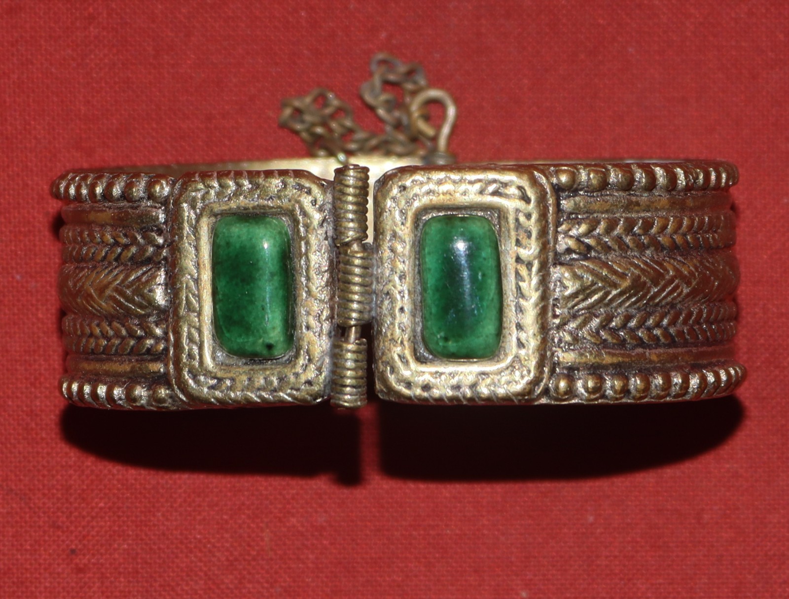 Vintage Hand Made cuff bracelet Metal Ethno