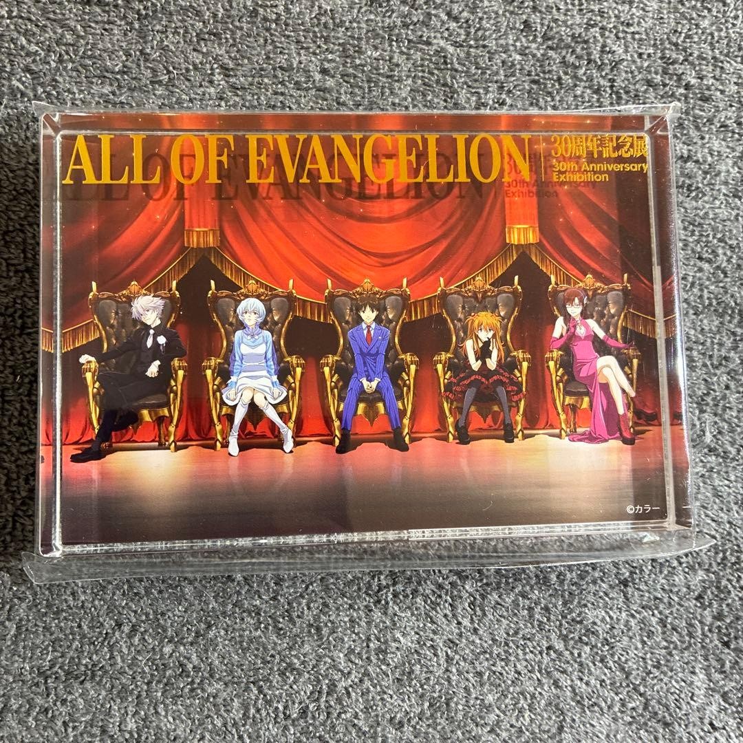 ALL OF EVANGELION 30th Anniversary Exhibition Acrylic Block