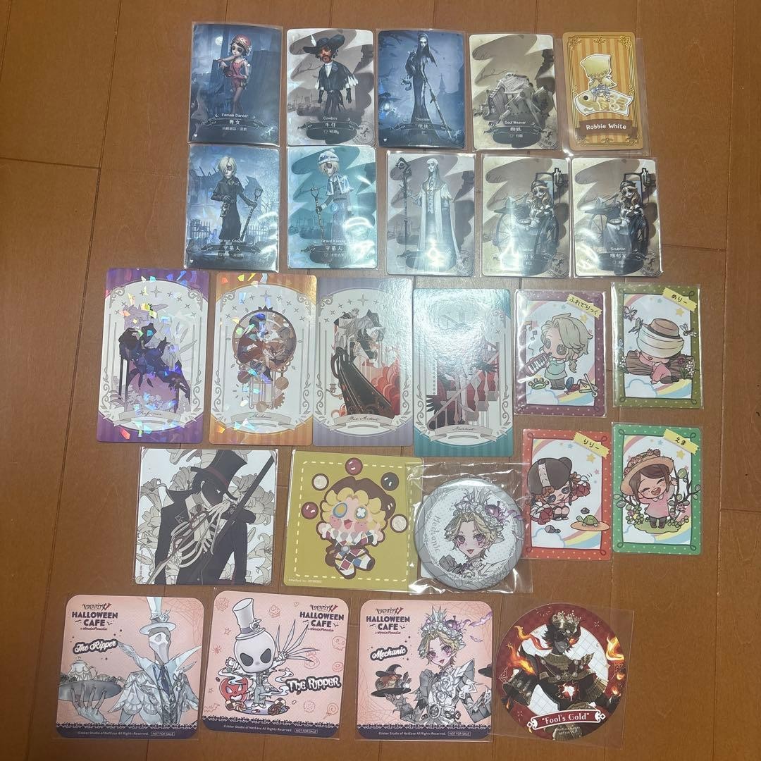 Identity V Cards Badge Coasters Mixed Fan Goods Lot Collectible 15+ Identity V Cards Badge Coasters Mixed Fan Goods Lot Collectible 15+