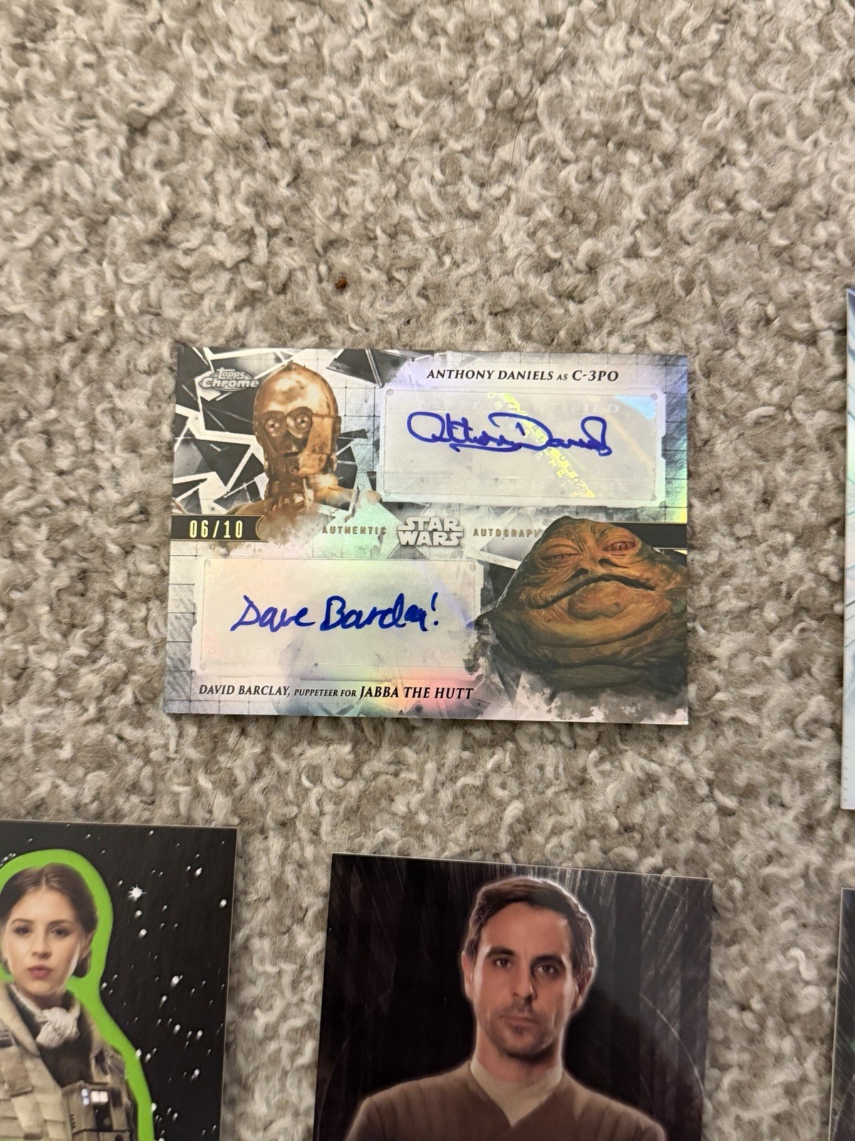 Star Wars Topps Chrome Autograph Card Lot Anthony Daniels Jeremy Bulloch