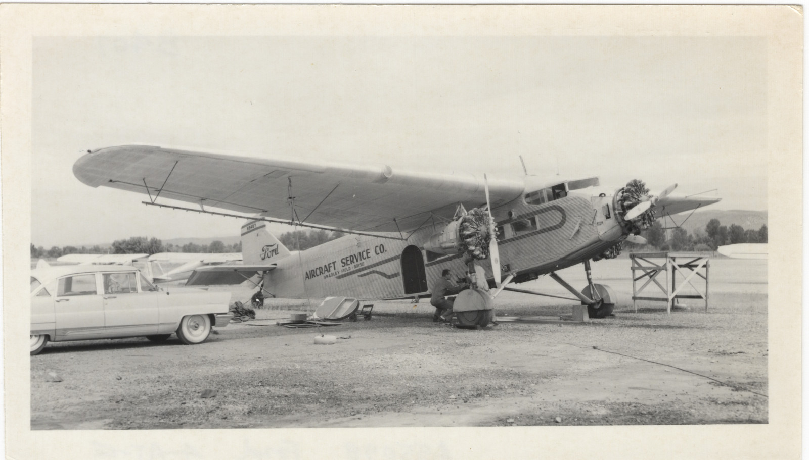 1950s Ford Tri-Motor N8407 EAA's Tin Goose, Bradley Field Boise 4.5x2.75