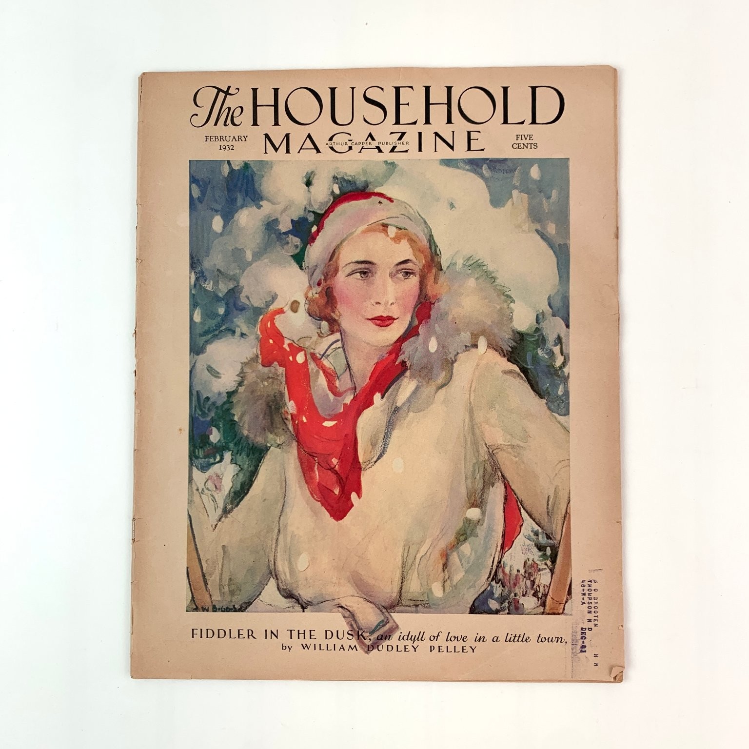 Household Magazine February 1932 Vintage Art Deco Cover William Dudley Pelley