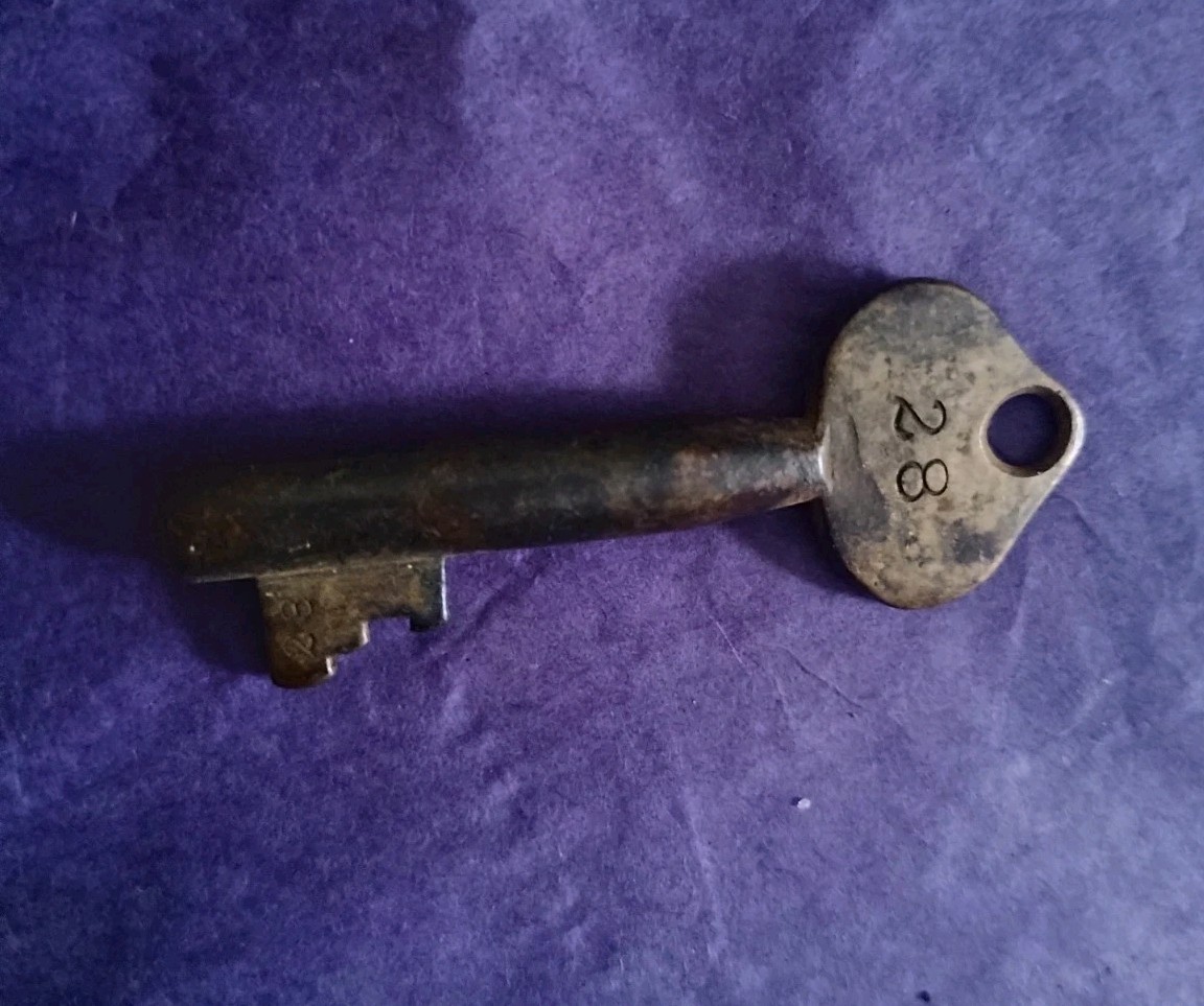 Vintage Antique Brass Police/Fire Alarm Call Box Skeleton Key