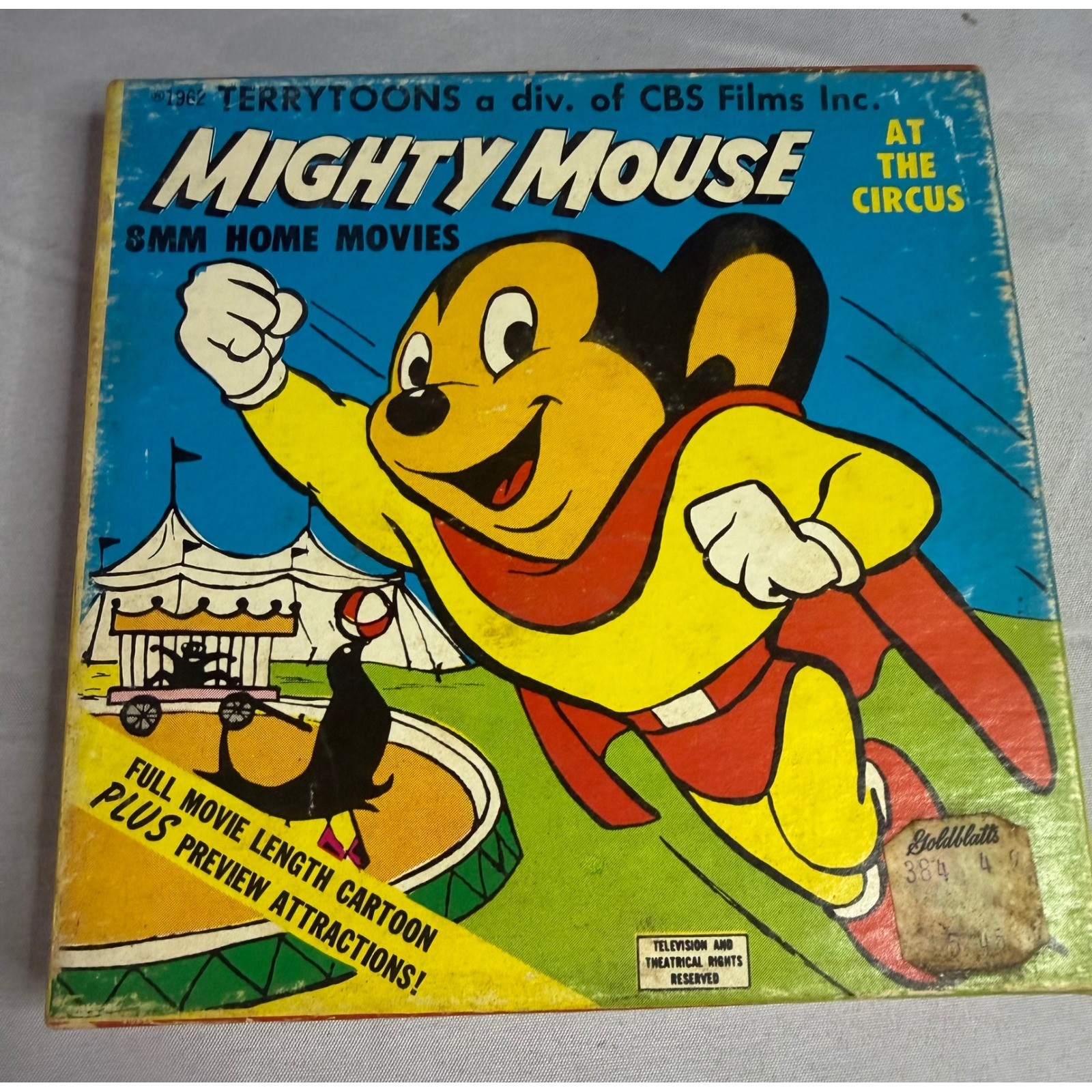 Vintage 1962 Mighty Mouse At The Circus 8mm Home Movie Ken Films Terrytoons 203