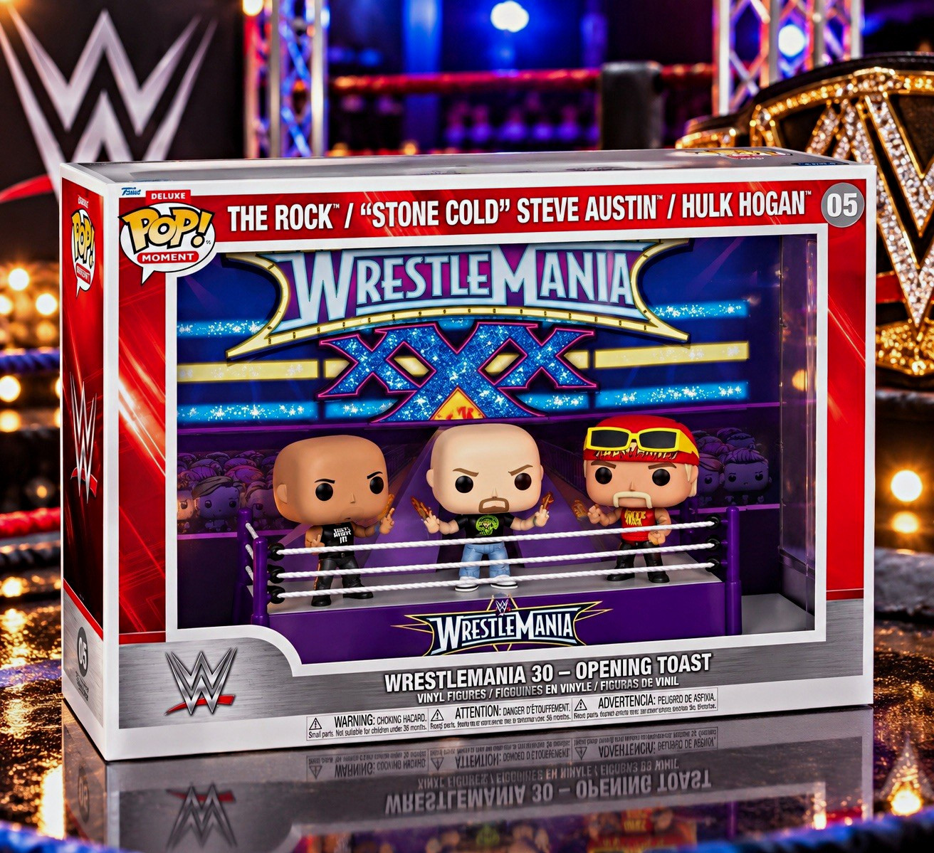 Funko Pop Moment Deluxe WWE WrestleMania 30 Opening Toast #05 - 3 Pack