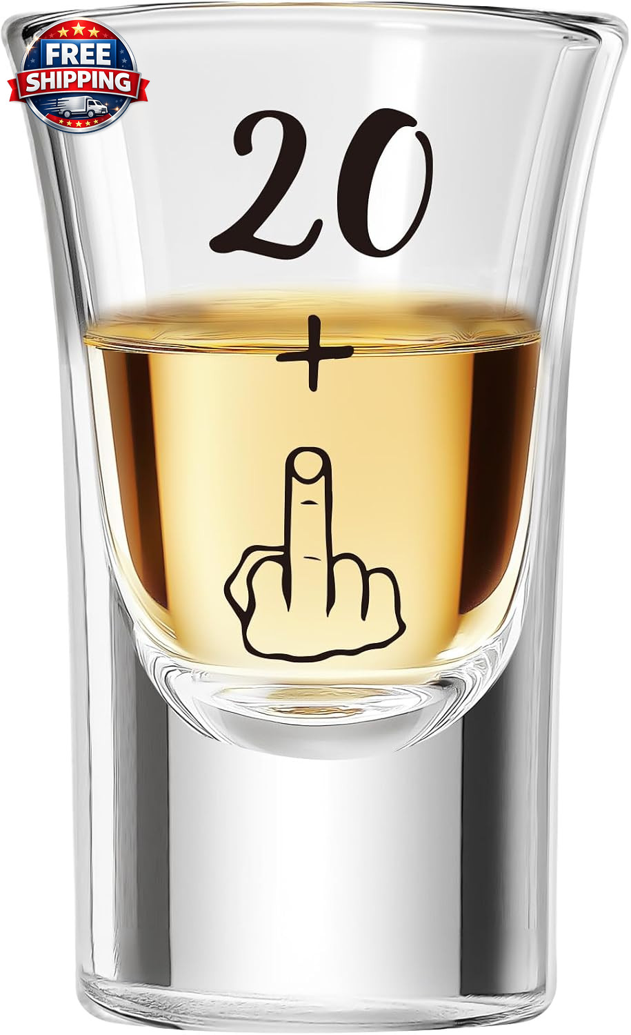 21St Birthday Gifts – Funny 21St Birthday Shot Glass for Her & Him
