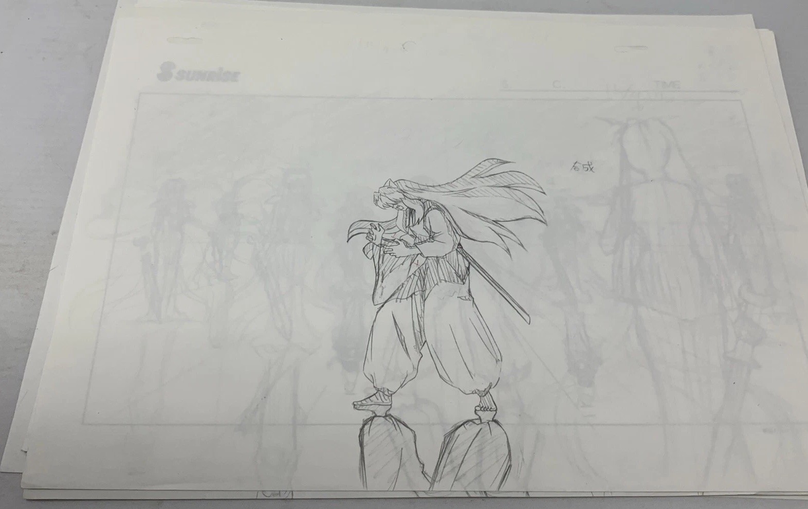 Anime Inuyasha movie production sketches Lot Of Demon Inuyasha