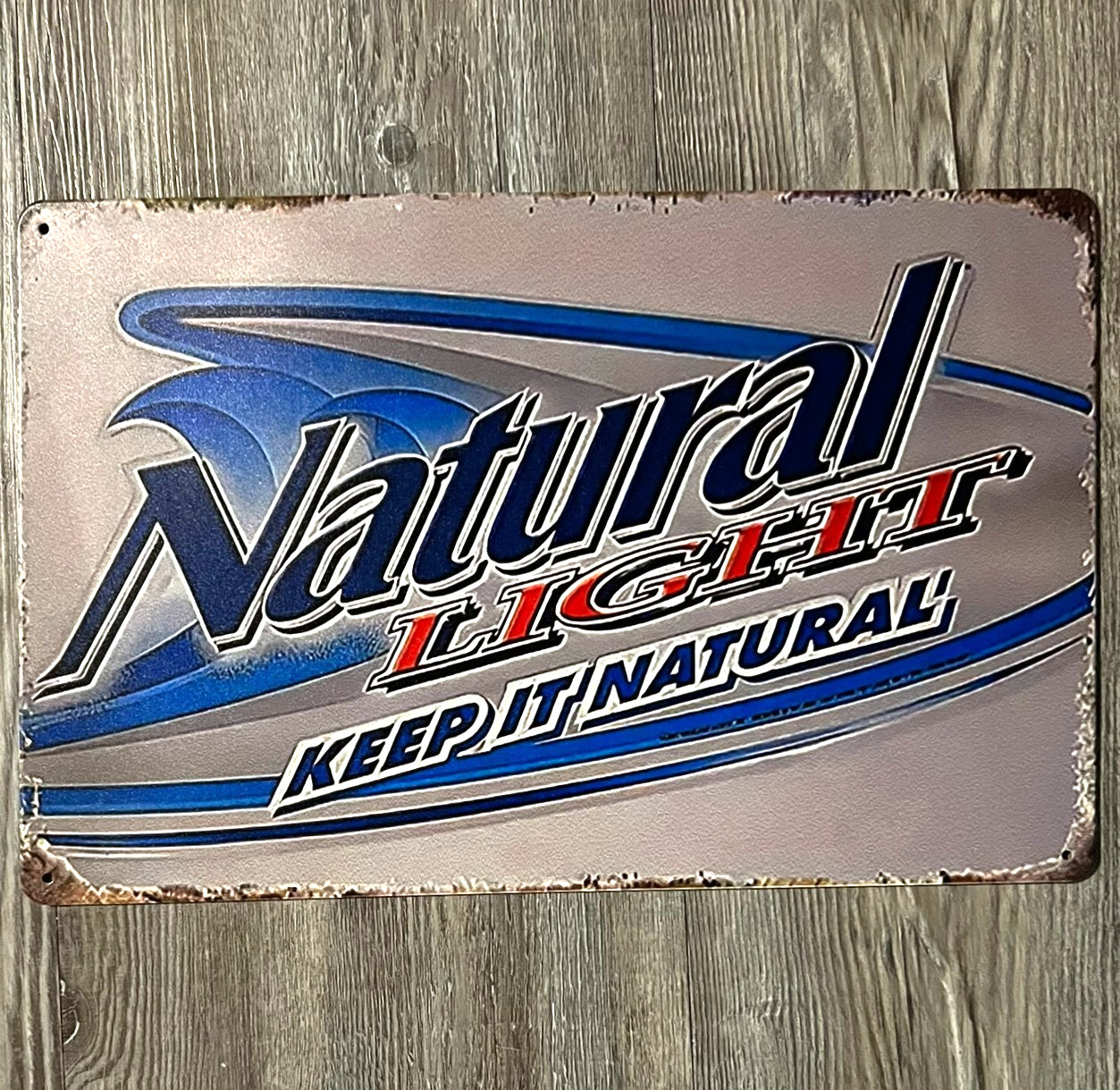 Natural Light Beer Keep It Natural 8 x 12 Novelty Metal Sign New