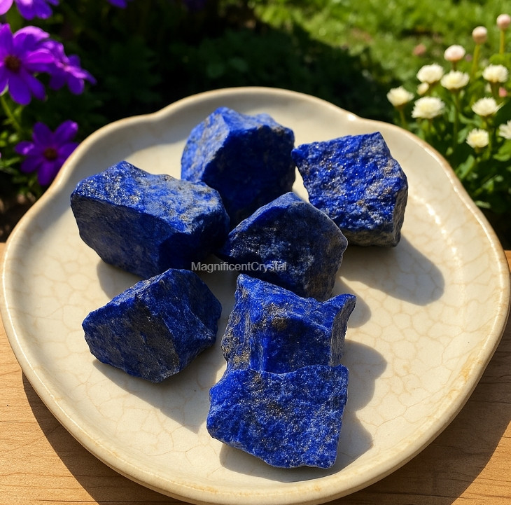 3PCS Rough Lapis Lazuli Raw Natural Stone Crystal Energy  Healing Rocks Gift