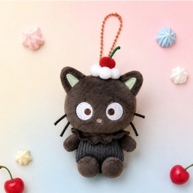 Sanrio Characters Plush Doll Dessert Chococat 10cm Key ring Chain Bag charm