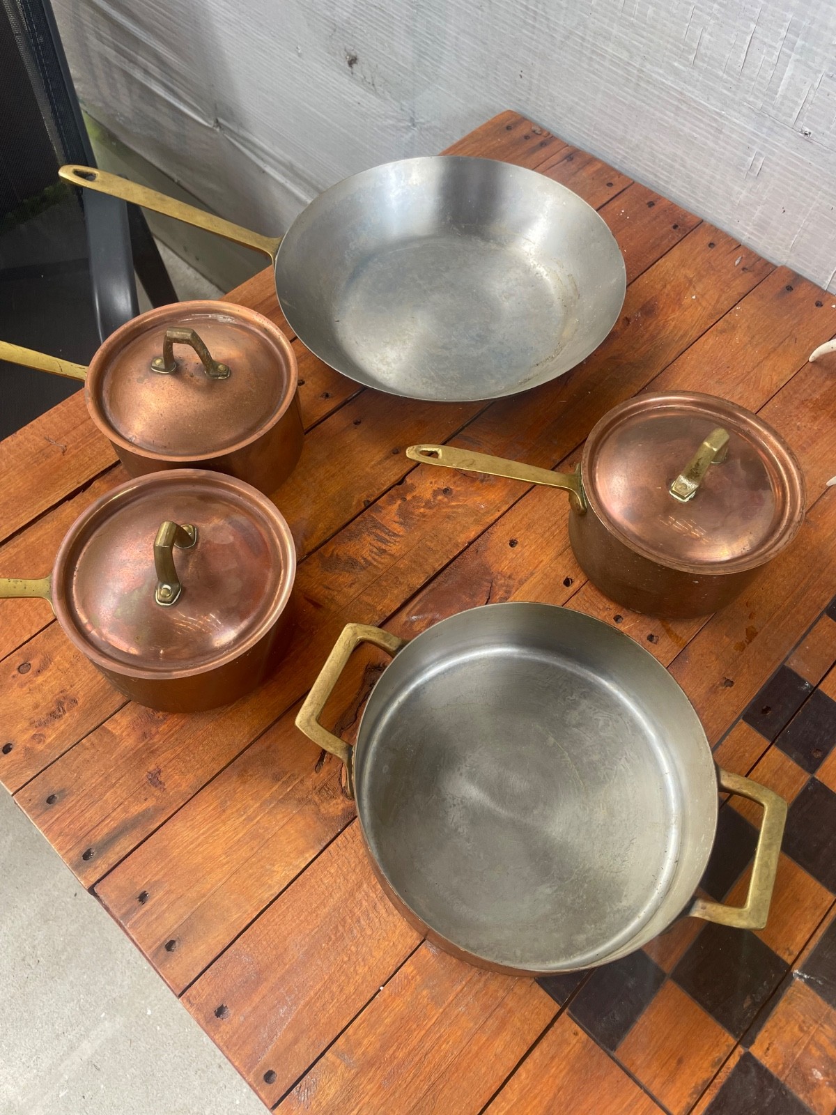 1776-1976 Paul Revere Copper Pan Set 5 set  (2 are limited edition)