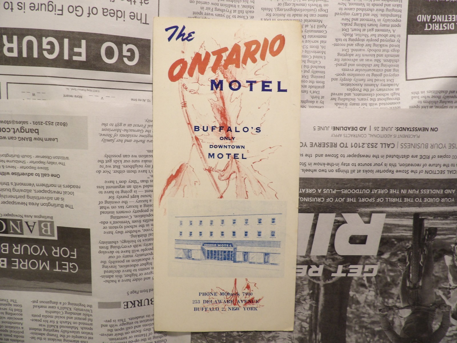c. 1955 The Ontario Motel Buffalo New York