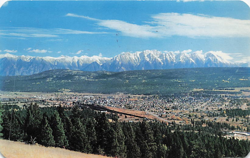 Postcard Canada: Cranbrook, British Columbia, Steeples Range Mountains