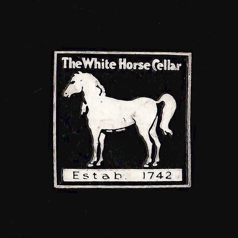 White Horse Cellar Scotch Flexible Magnet Rubber Advertise Fridge Liquor \'70s