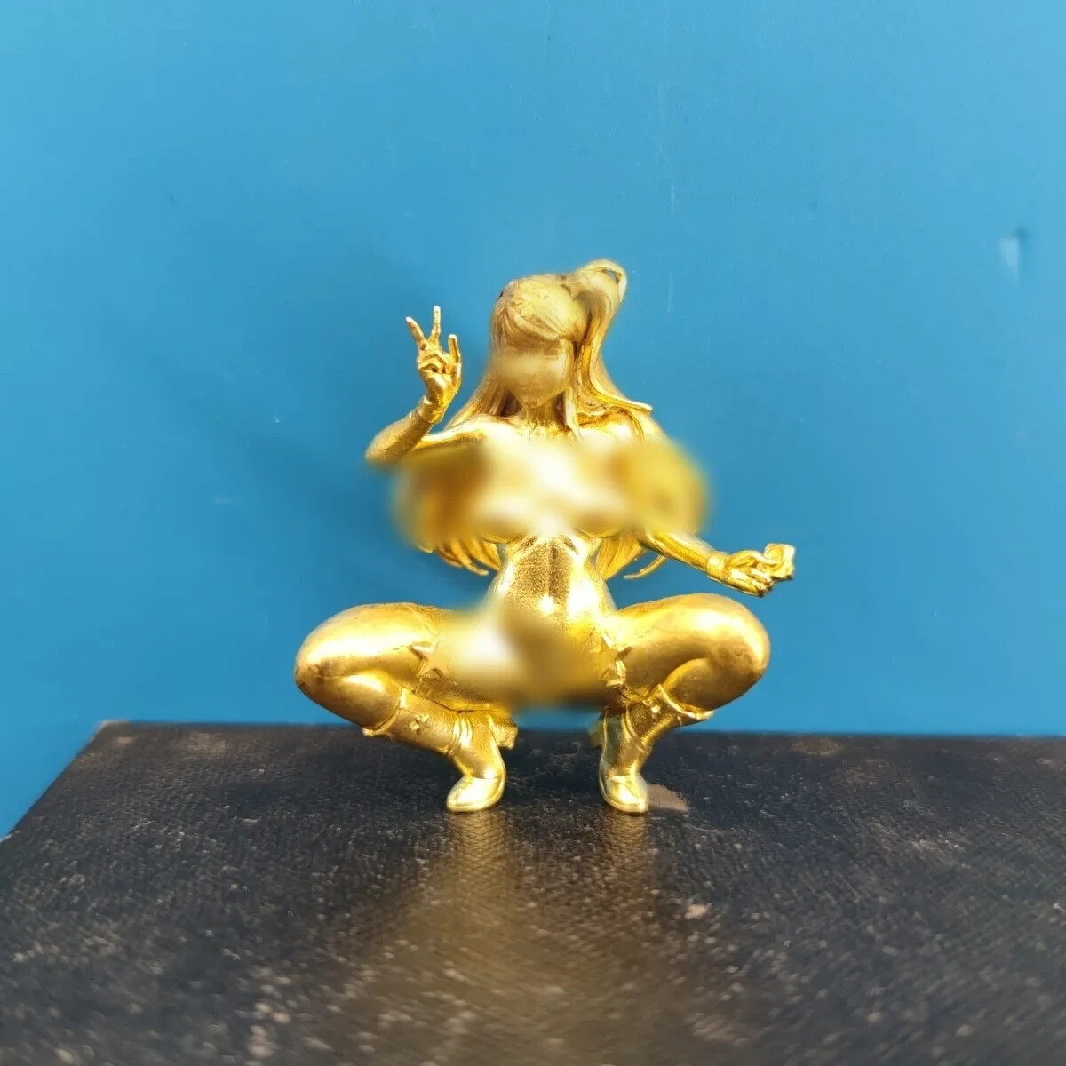 Brass Sexy Anime Woman Body Statue Art Beauty Model Figurine Artwork Men Gift