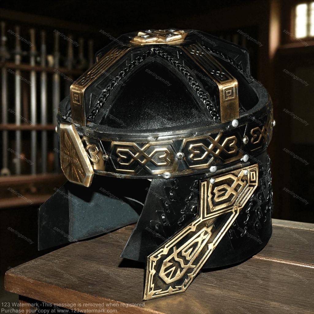 Premium Gimli Helmet Lord of the Rings Movie The Hobbit Swords Axes Collectibles