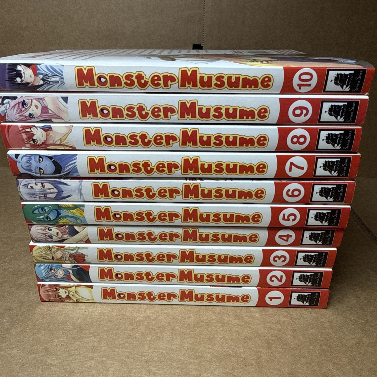 Monster Musume: Everyday Life with Monster Girls Volume 1-10 English Manga Lot