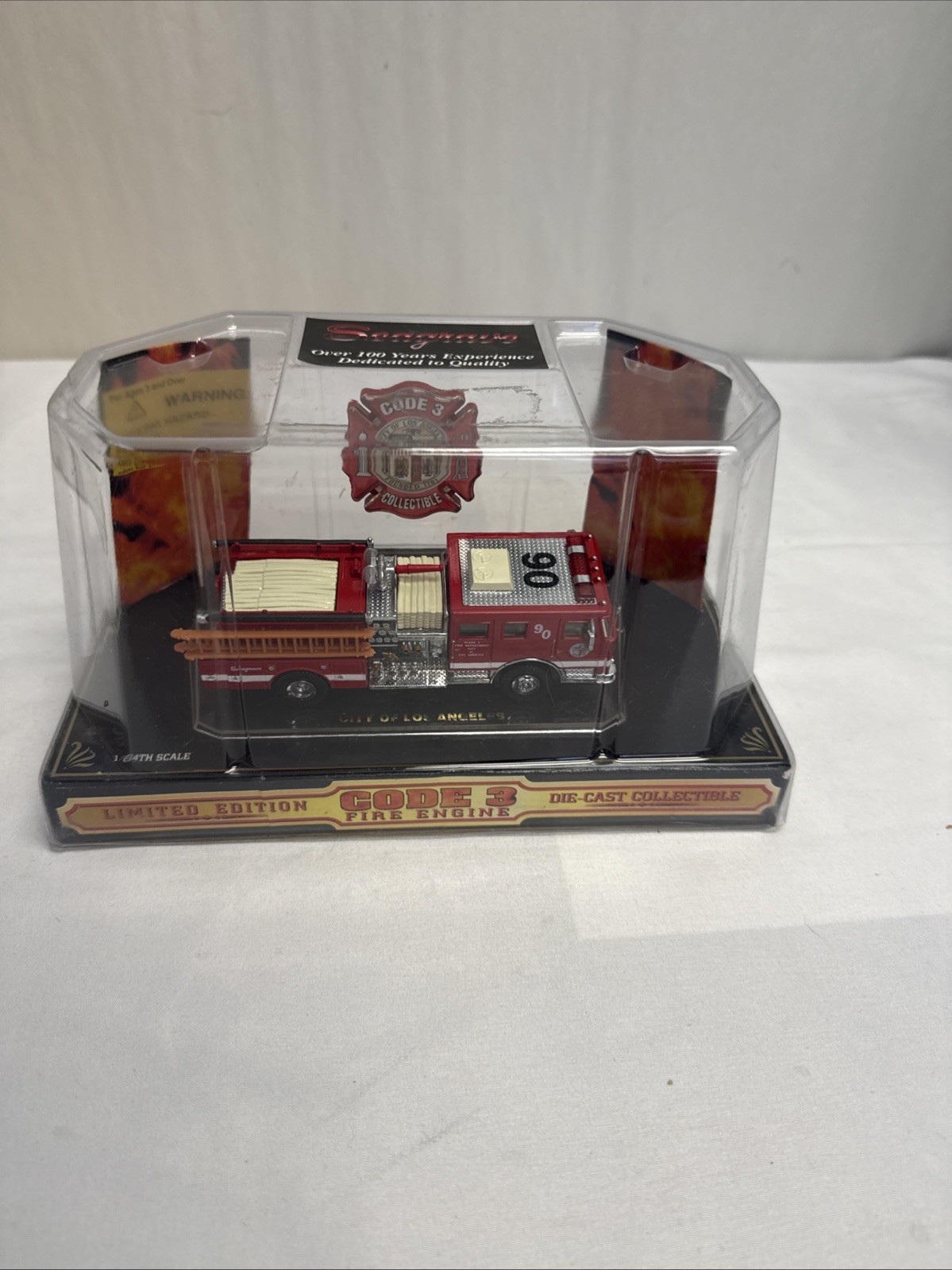Code 3 Limited Edition LAFD Engine 90 Fire Engine Die-Cast Collectible