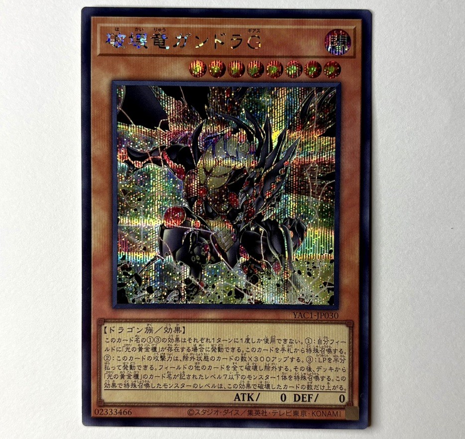 Yu-Gi-Oh Gandora-G the Dragon of Destruction - Secret Rare - YAC1-JP030 - NM
