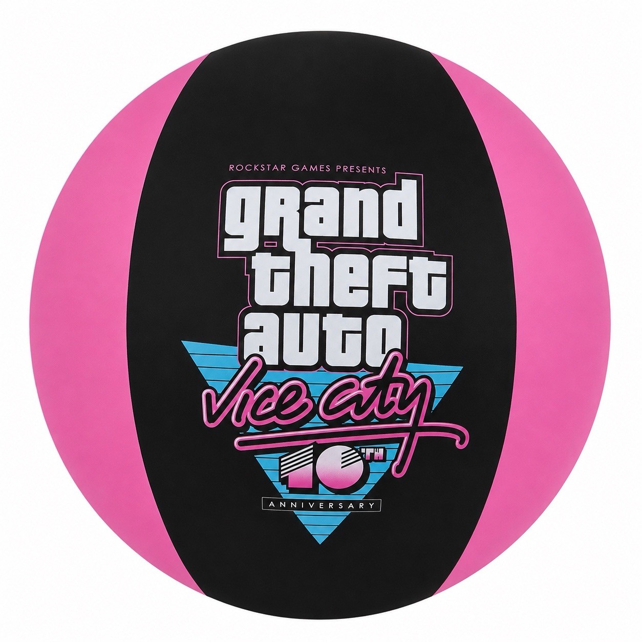 MEGA RARE Official GTA Vice City 10th Anniversary Beach Ball Rockstar Games NEW