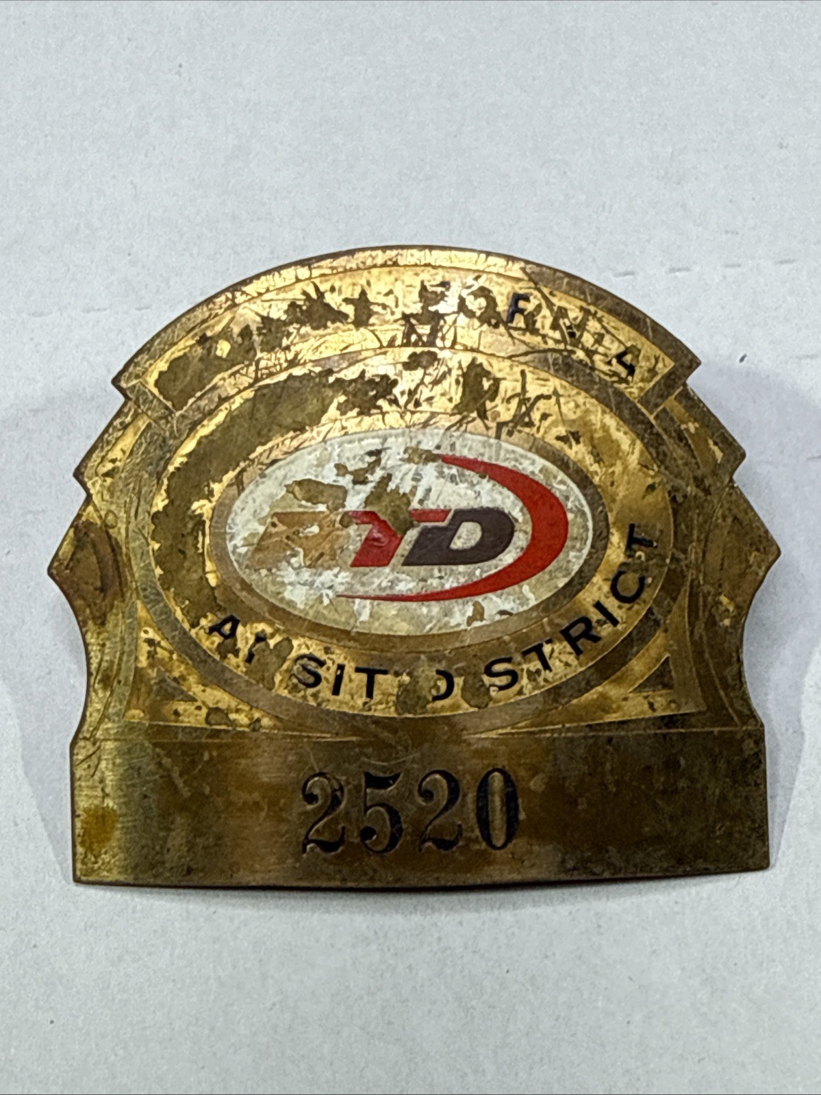 Obsolete Southern California Rapid Transit  District Hat Badge 1979-1993