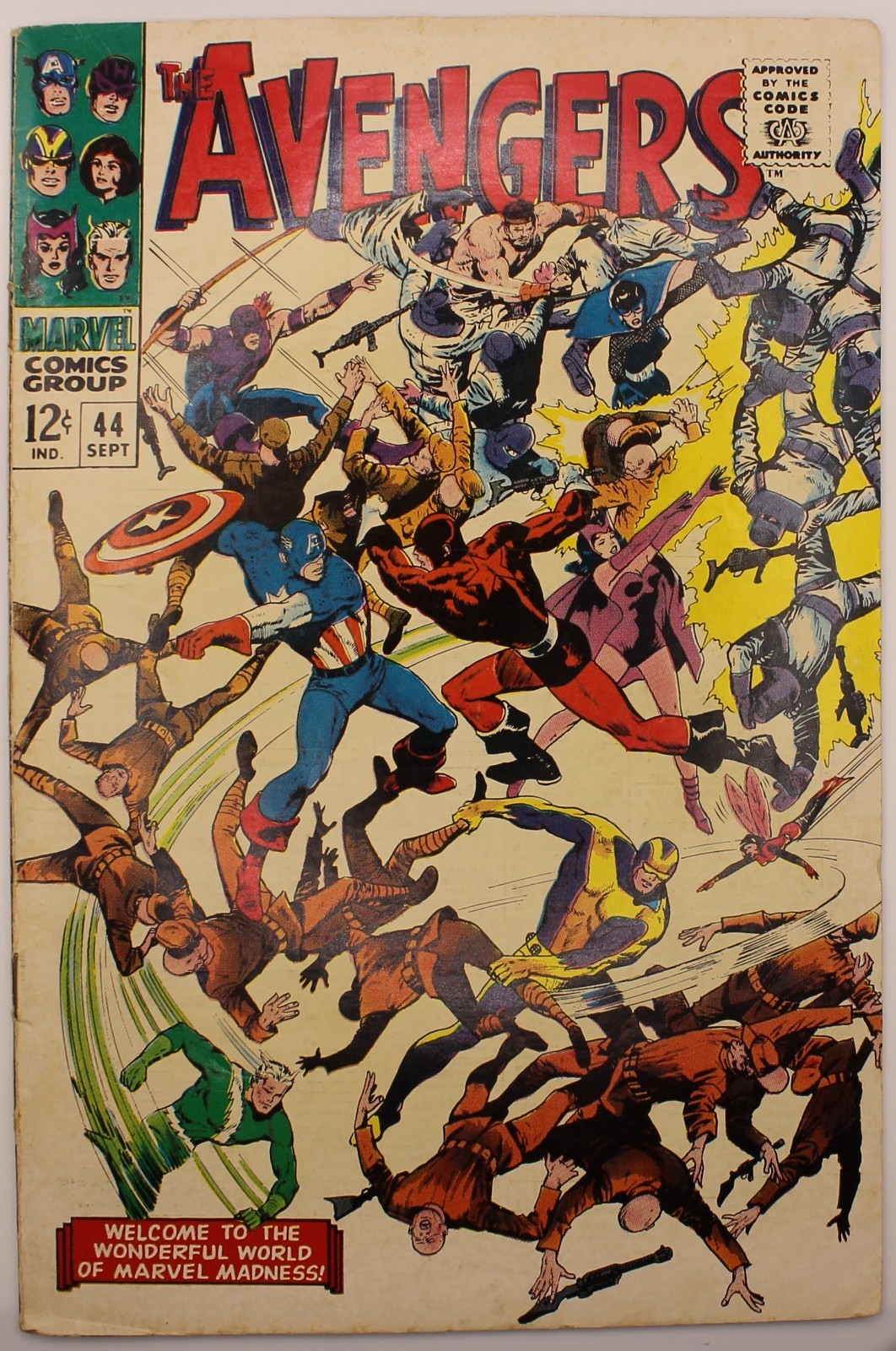 The Avengers #44 (Marvel Comics September 1967) 🔑 issue FN 6.0