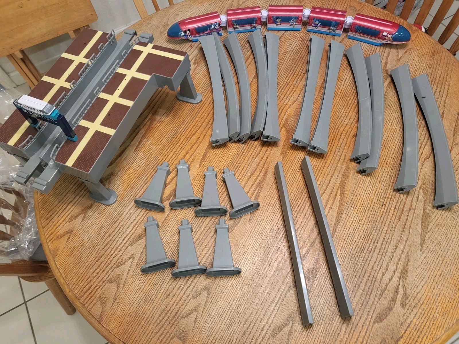70th Anniversary Disneyland Resort Monorail Play Set Not Workin AS IS INCOMPLETE