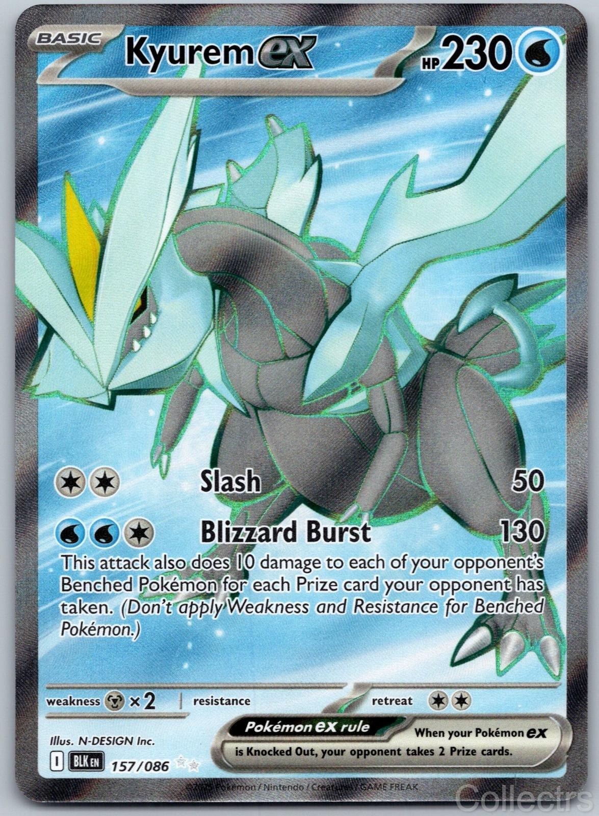 KYUREM EX 157/086 BLACK BOLT NM/M