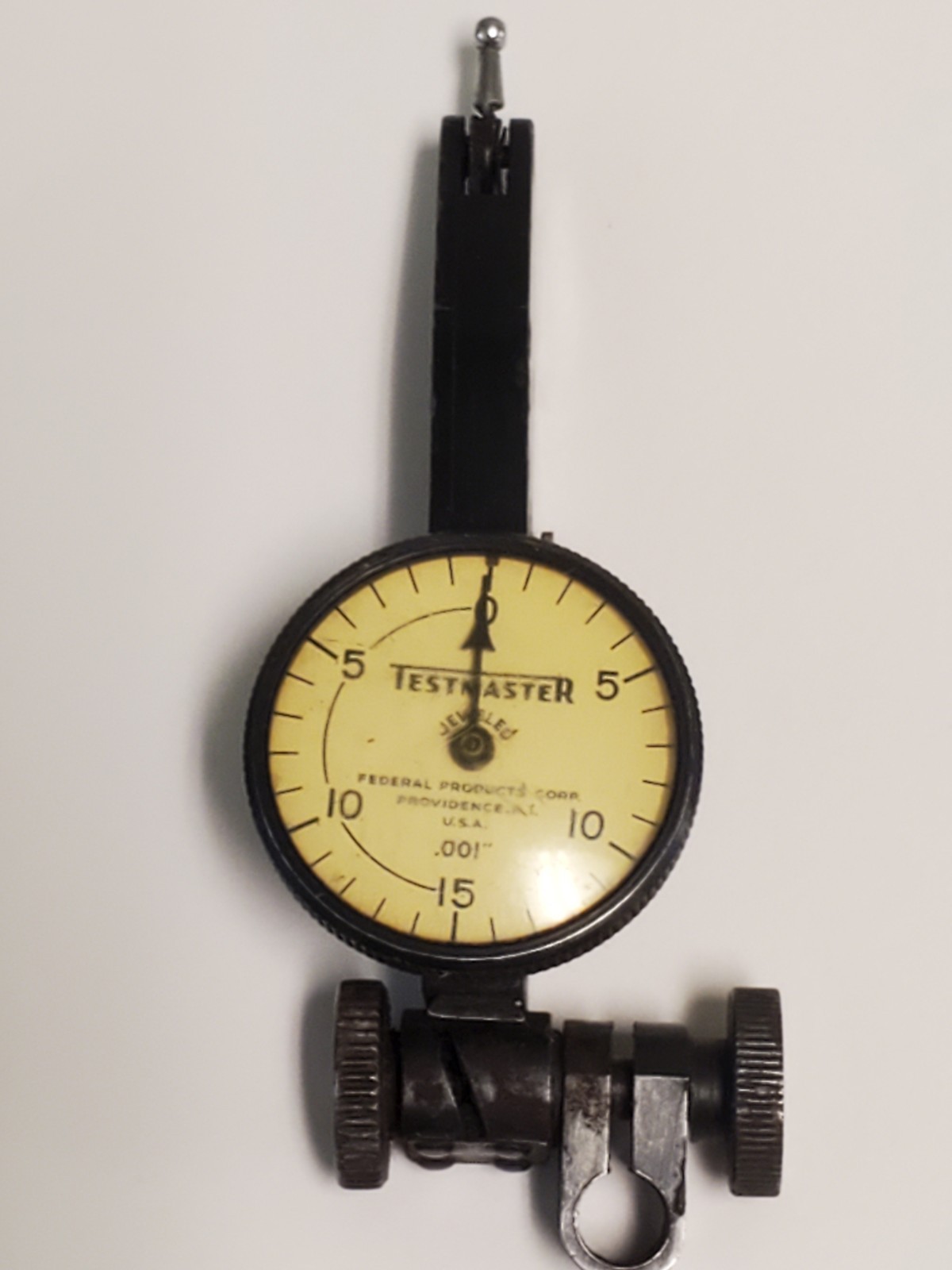 Vintage Federal Testmaster M1 ? Jeweled Dial Indicator, .001\