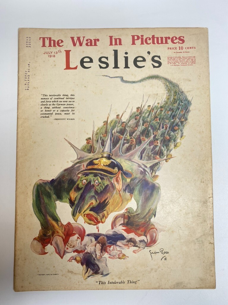 WWI Era July 13 1918 Leslie\'s \