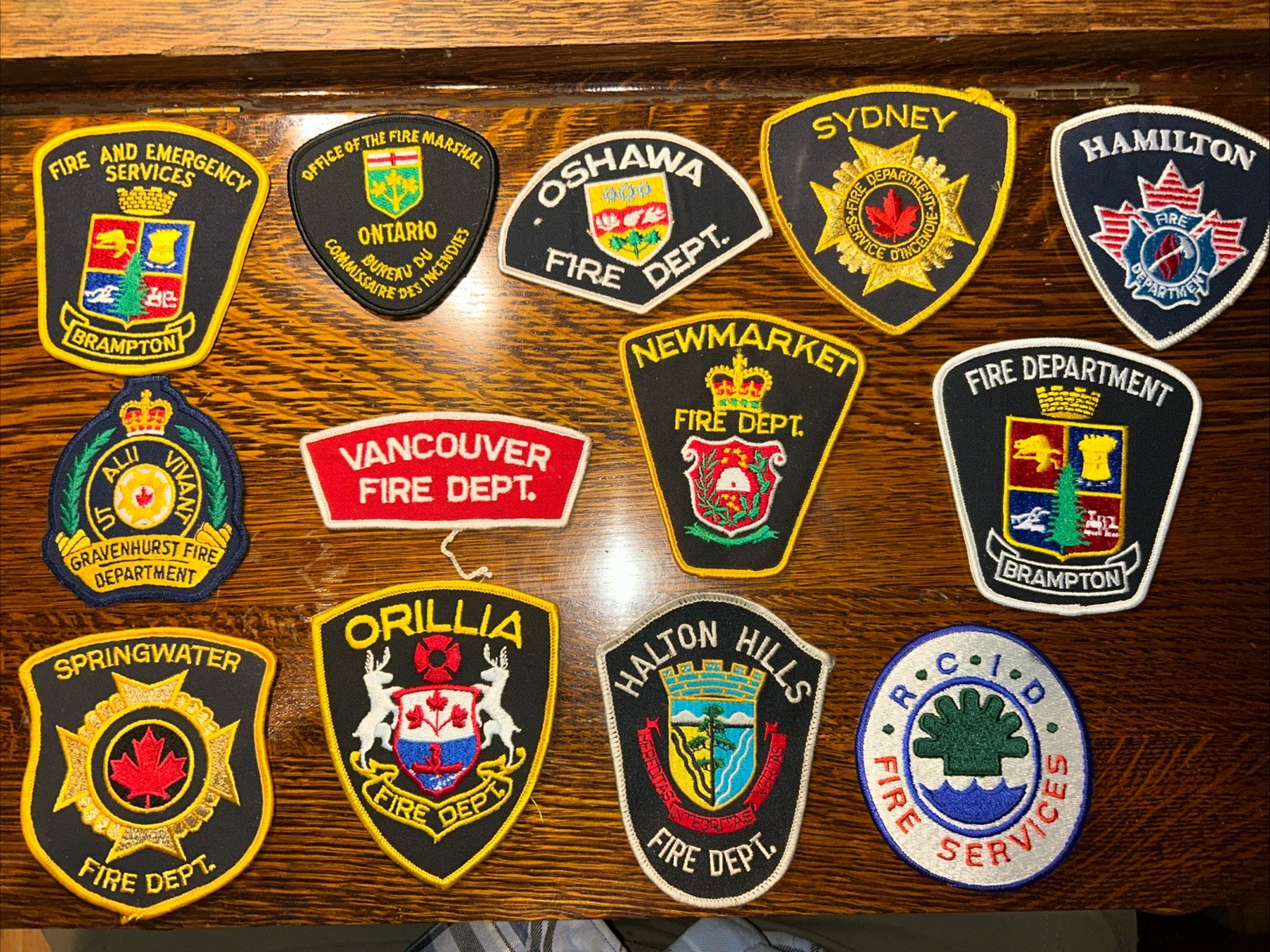 Vtg  Fire Department Patch Lot 13 Canada EMT EMS Fire Department Ontario Orillia
