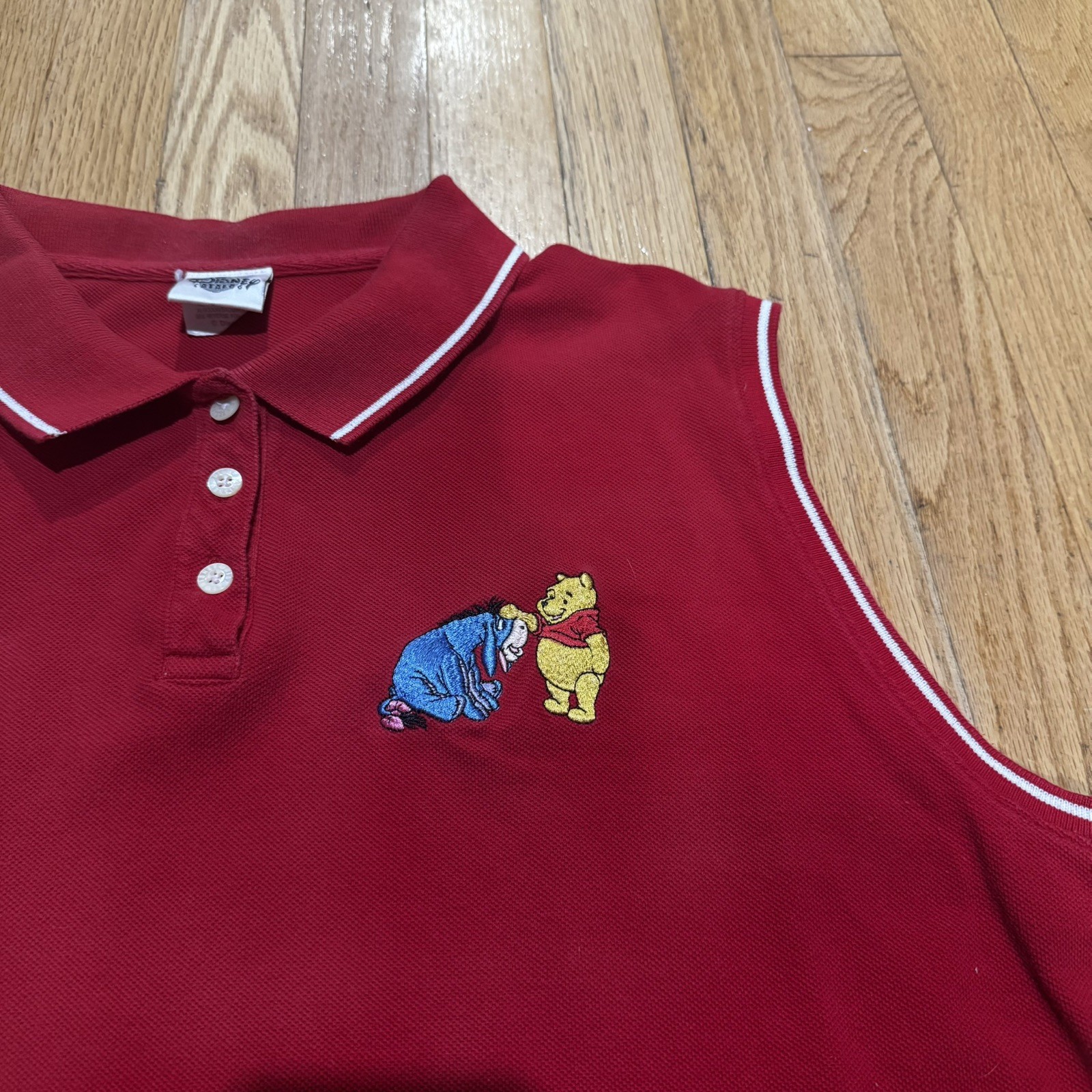 Vintage Disney Catalog Winnie The Pooh Embroidered Shirt Women’s XL Sleeveless 