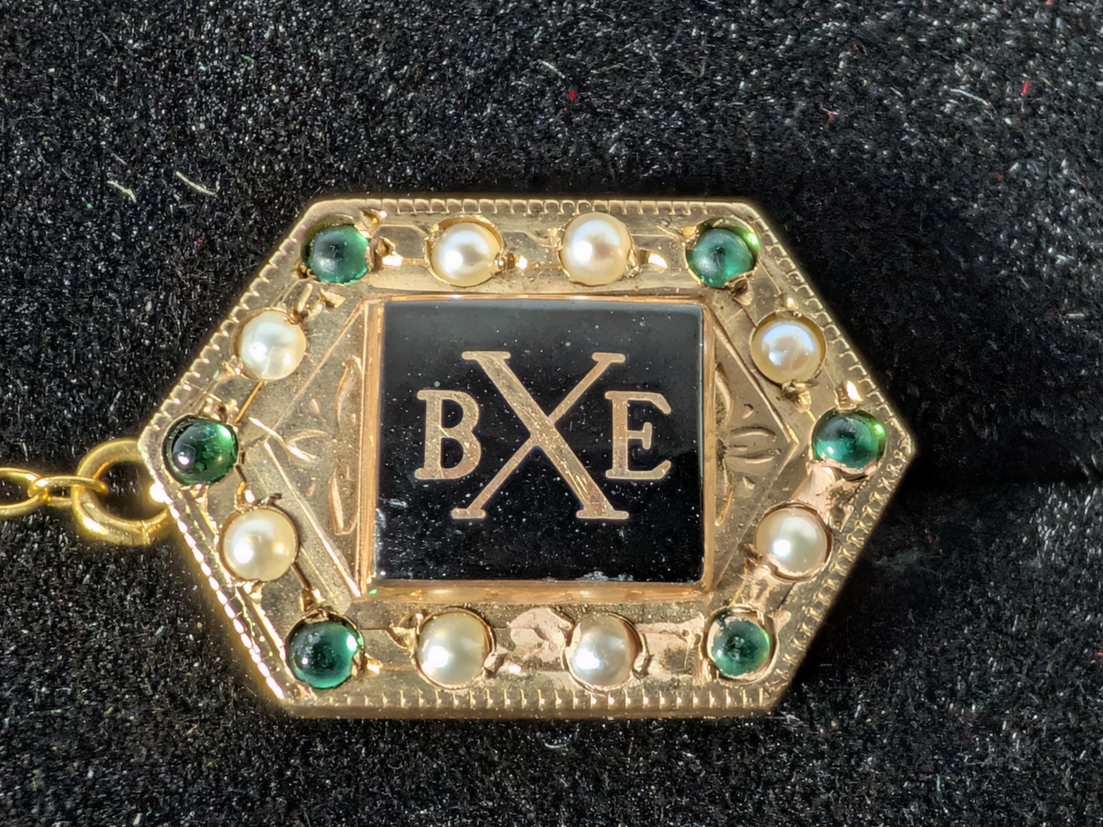 Vintage 10K Gold BETA CHI EPSILON Fraternity Pin 12K GF Gavel Bangle & 62 Bangle