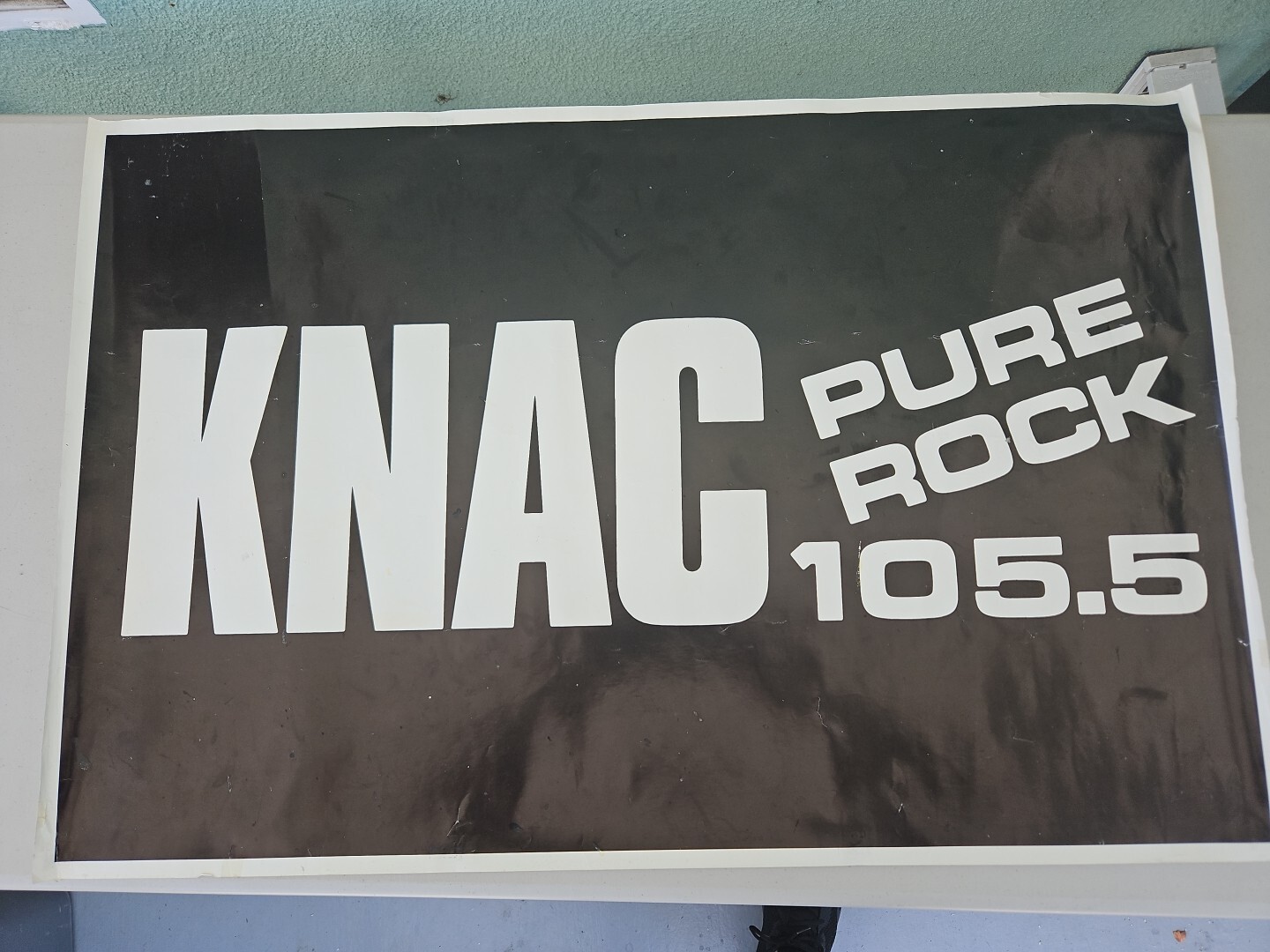 Pure Rock 105.5 KNAC Original POSTER RARE 35X23 GREAT CONDITION SEE PICTURES 