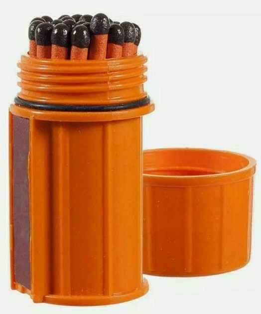 25ct UCO STORM PROOF MATCHES W/CASE 15 Sec. Burn Windproof Waterproof