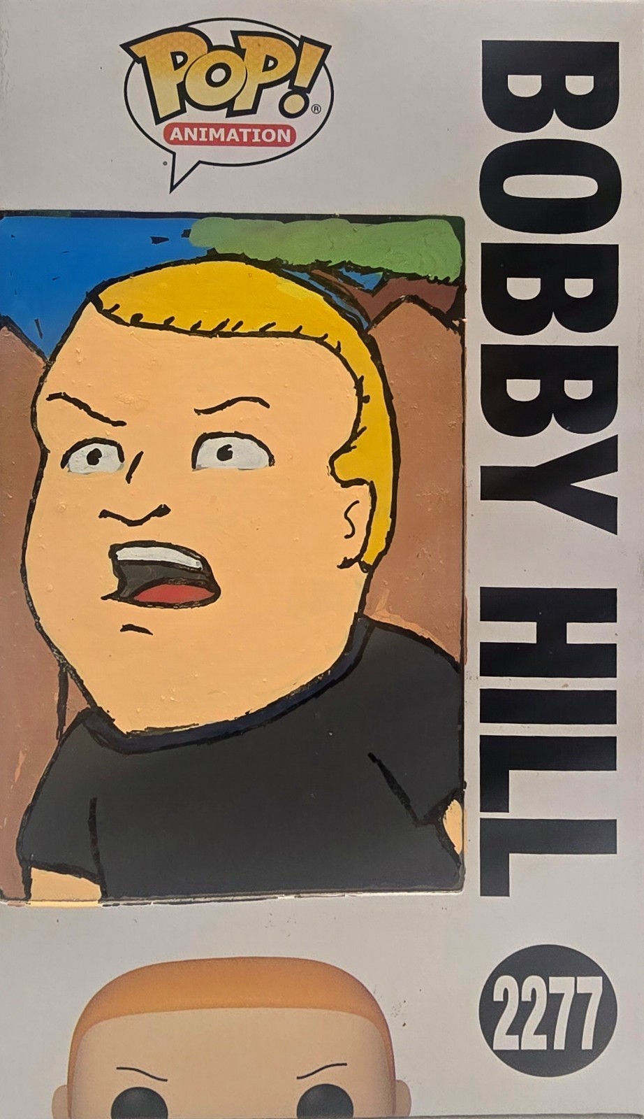 Custom King of the Hill, Bobby Hill Funko Pop #2277 - Unique Artwork by Me