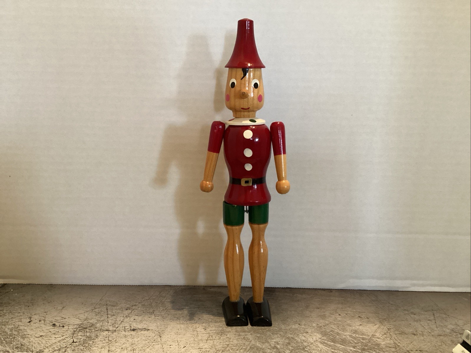 Vintage Wooden Pinnocchio Figure 12\