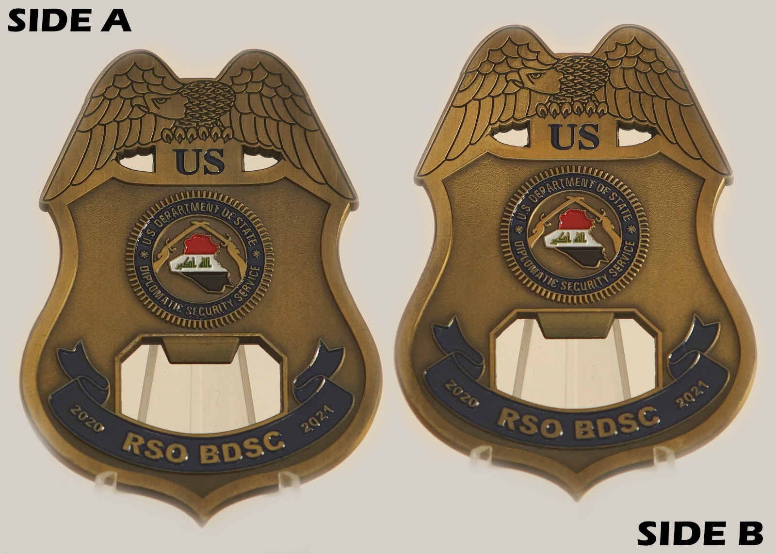 US DOS DSS RSO BDSC 2020-2021 Bottle Opener Challenge Coin  M#3